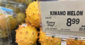 アメリカのスーパーで販売されていたキワノメロン